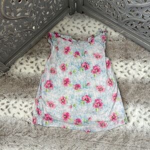 Janie and Jack top girls size 6 pastel floral garden party girlhoodcore summer